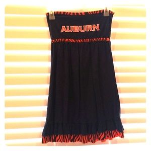 Auburn tigers strapless dress